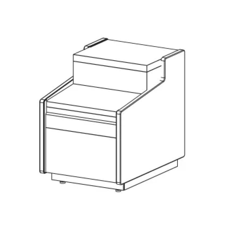 Meuble caisse droit pour cve-9 et cvep-9-rc spécial pmr -800x910x960 - Docriluc