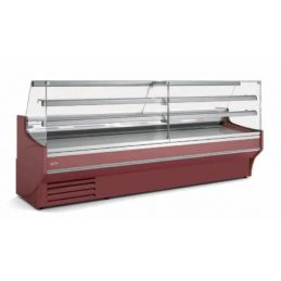 Vitrine Horizontale Pâtissière Ventilée Froid Positif -1/+5 °C avec Vitre Double Droite et Réserve