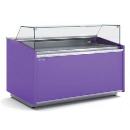 Vitrine pâtisserie positive -1/+5 °c avec vitre droite et fond plat - 1505x1000x1085 mm - Docriluc