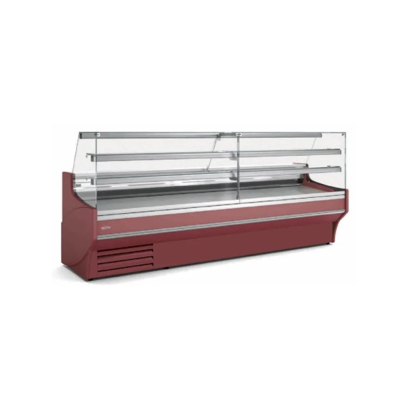 Vitrine horizontale pâtissière ventilée froid positif -1/+5 °c avec vitre double droite et réserve - 2025x940x1300 mm - Docriluc Vitrine horizontale pâtissière ventilée froid positif -1/+5 °c avec vitre double droite et réserve - 2025x940x1300 mm - Docriluc