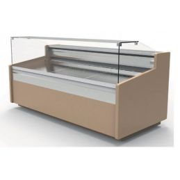 Vitrine Basse Horizontale avec Vitre Droite Froid Positif -1/+5 °C – 2525x960x1106 mm – Docriluc
