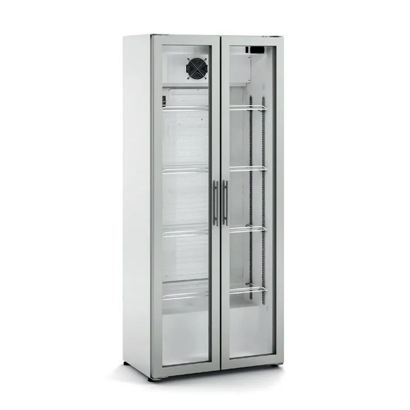 Armoire d'exposition blanche positive avec 2 portes vitrées - 333 litres - Docriluc Armoire d'exposition blanche positive avec 2 portes vitrées - 333 litres - Docriluc