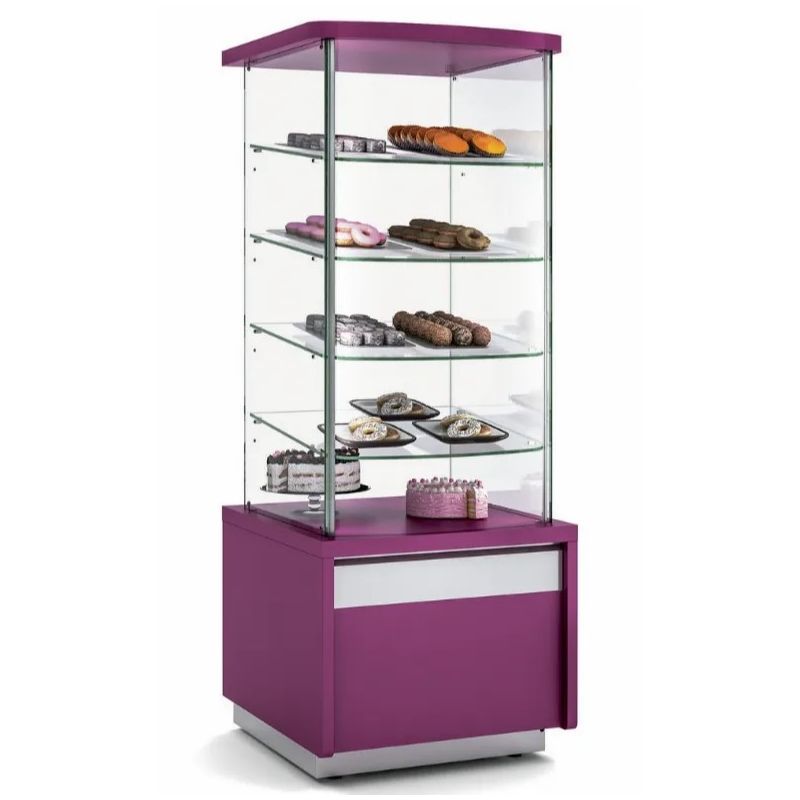Vitre 4 face vitrée neutre pour viennoiseries - 700x700x1850 mm - Docriluc Vitre 4 face vitrée neutre pour viennoiseries - 700x700x1850 mm - Docriluc