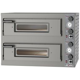 Four électrique 2x 4 pizzas diam.330mm, 2 chambres