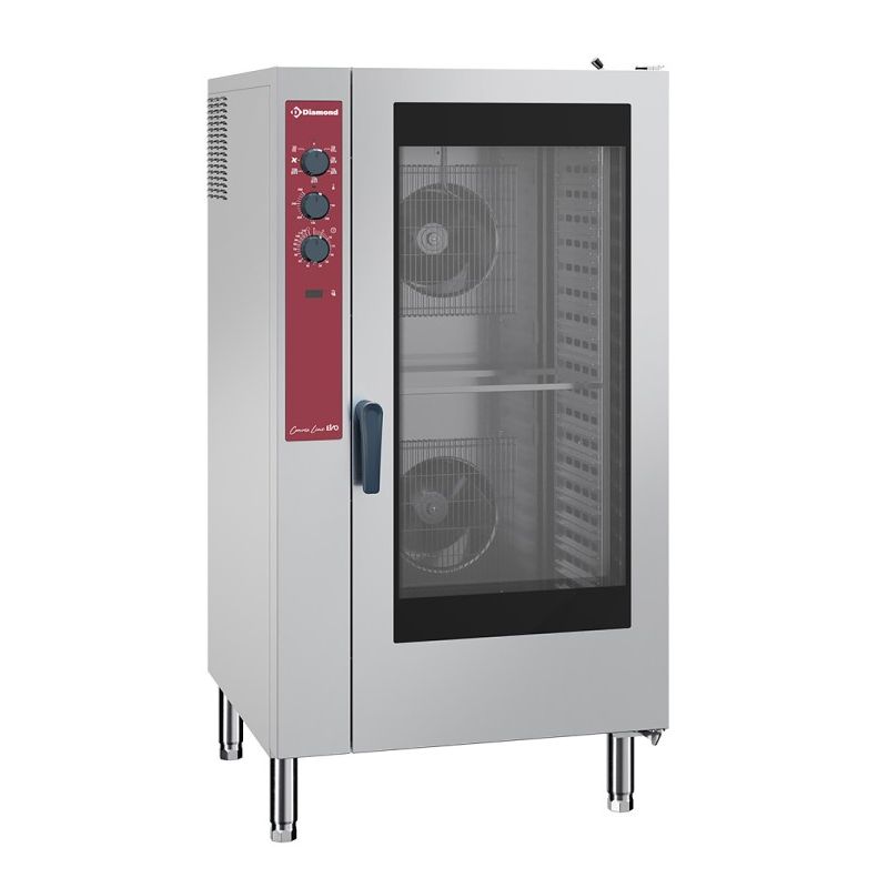 Four électrique à convection, 20x GN 2/1 - 40x GN 1/1, humidificateur automatique