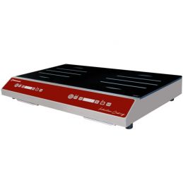 Plaque à induction 2 foyers (2x 1750 watt), touches sensitives