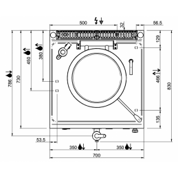 Marmite électrique chauffe indirecte (bain-marie) - 50 litres - MBM