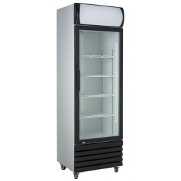 Réfrigérateur 1 porte en verre 360L, combisteel