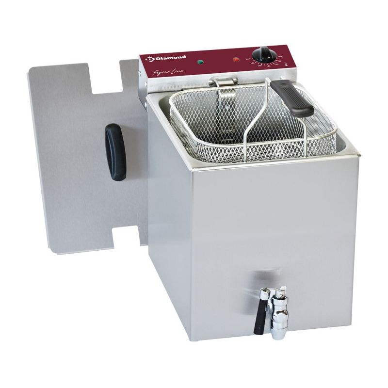 Friteuse électrique de table 8 litres avec robinet de vidange - Réf. F8E/D1 Friteuse électrique de table 8 litres avec robinet de vidange - Réf. F8E/D1
