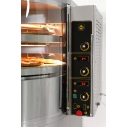 Four rotatif à gaz 7 pizzas Ø 30 cm