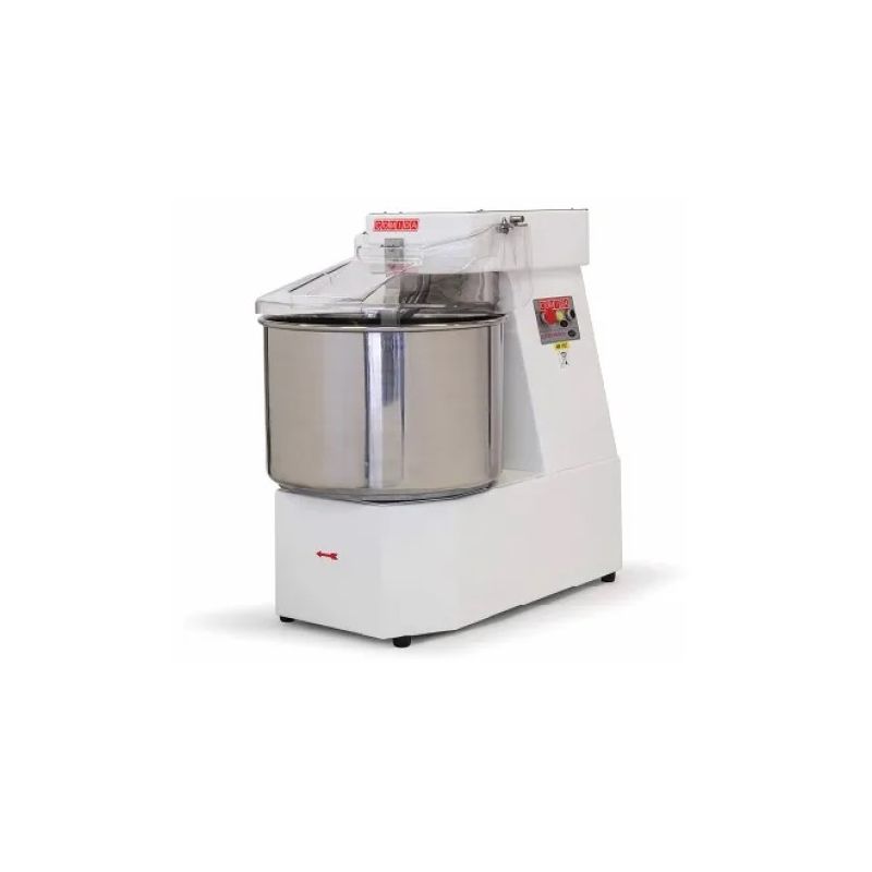 Pétrin à spirale pour pizzas 2 vitesses avec cuve 64 litres, Zanolli
