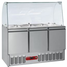 SALADETTE AVEC VITRE BOMBÉE 4X GN 1/1