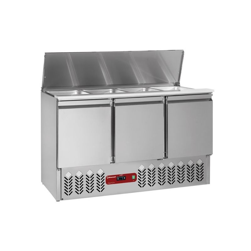 Saladette avec couvercle 4xGN1/1-150 mm Saladette avec couvercle 4xGN1/1-150 mm