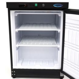 Congélateur - 200 L - 2 étagères fixes - noir