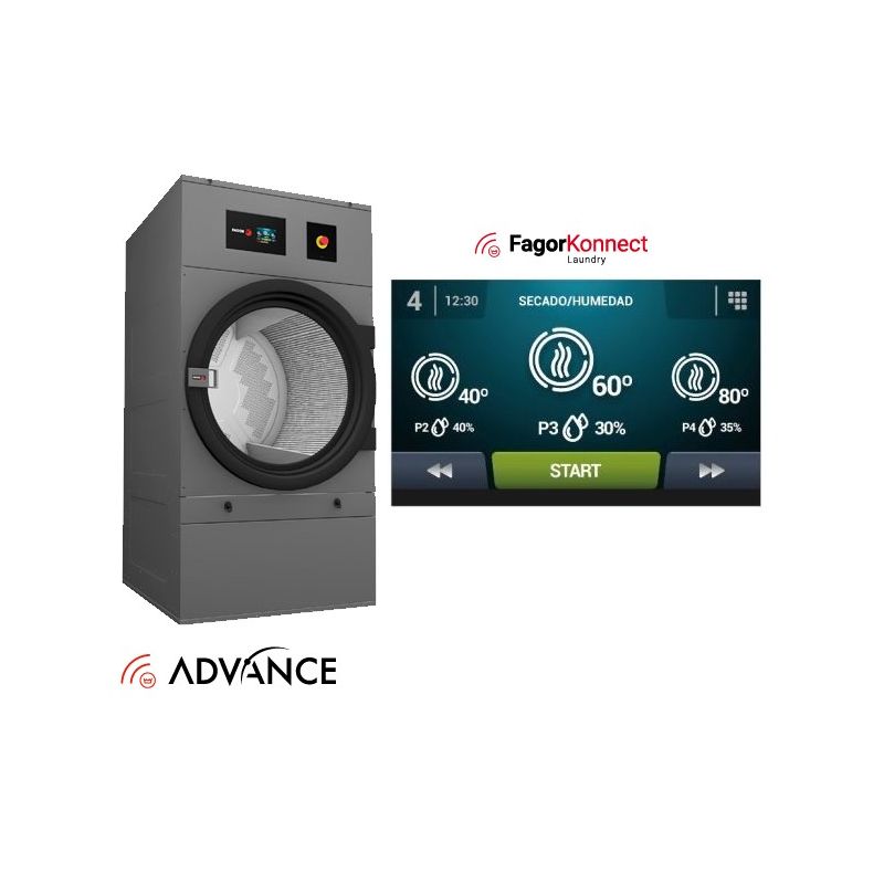 Sèche-linge gaz Advance 14 kg FAGOR