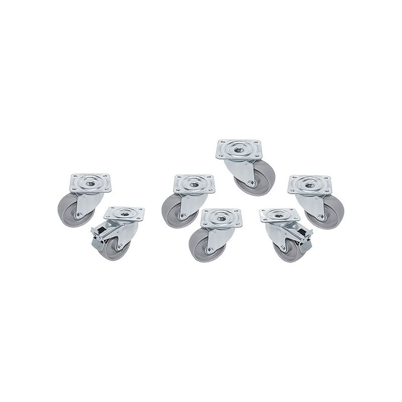 Kit 7 Roues inox pour tables Kit 7 Roues inox pour tables