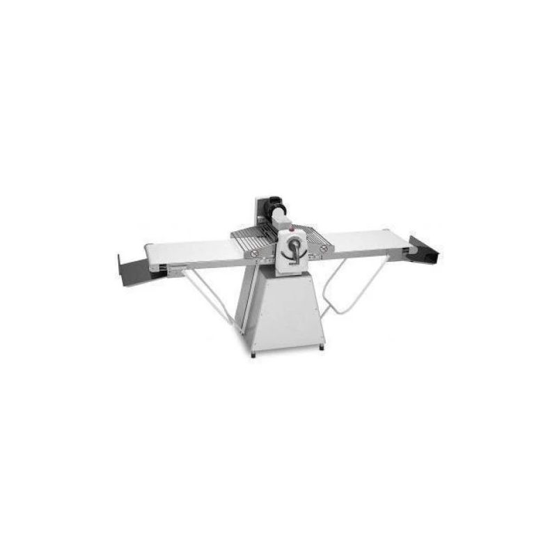 Laminoir professionnel inox avec tables relevables - largeur tapis 475 mm Laminoir professionnel inox avec tables relevables - largeur tapis 475 mm