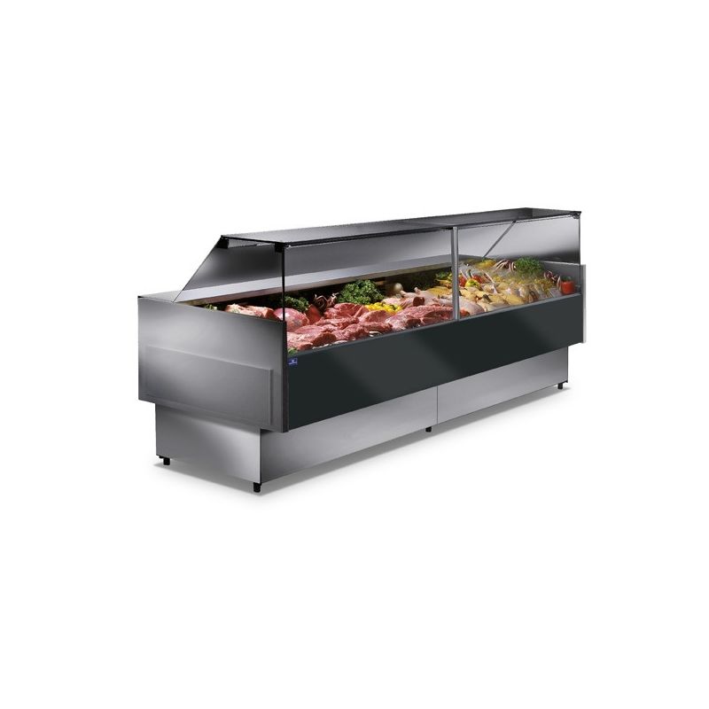 Vitrine réfrigérée ventilé à viande 2000 mm avec vitre vertical, 0°/+4°c Vitrine réfrigérée ventilé à viande 2000 mm avec vitre vertical, 0°/+4°c