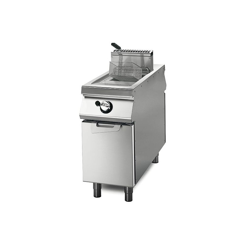 Friteuse gaz 1x 22 litres sur coffre avec portes Friteuse gaz 1x 22 litres sur coffre avec portes