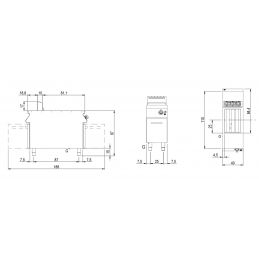 Friteuse gaz 1x 22 litres sur coffre avec portes