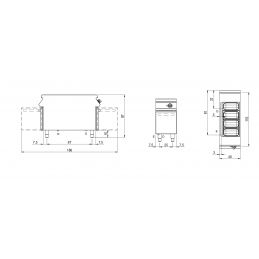 Bain-marie électrique professionnel