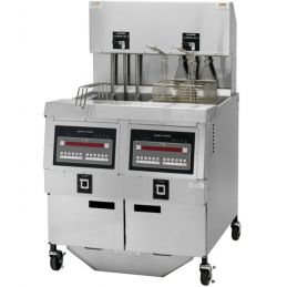 Friteuse électrique haut rendement 2 x 27 l - 28 kw - 848x949x1387