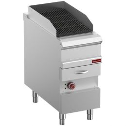 Grill Vapeur électrique, grille en fonte "double face", module 1/2