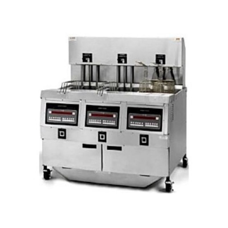 Friteuse gaz haut rendement 3 x 27 l - 75 kw Friteuse gaz haut rendement 3 x 27 l - 75 kw