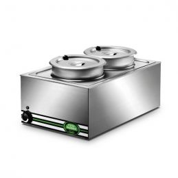 Chauffe-repas bain-marie professionnel 2x8l monophasé