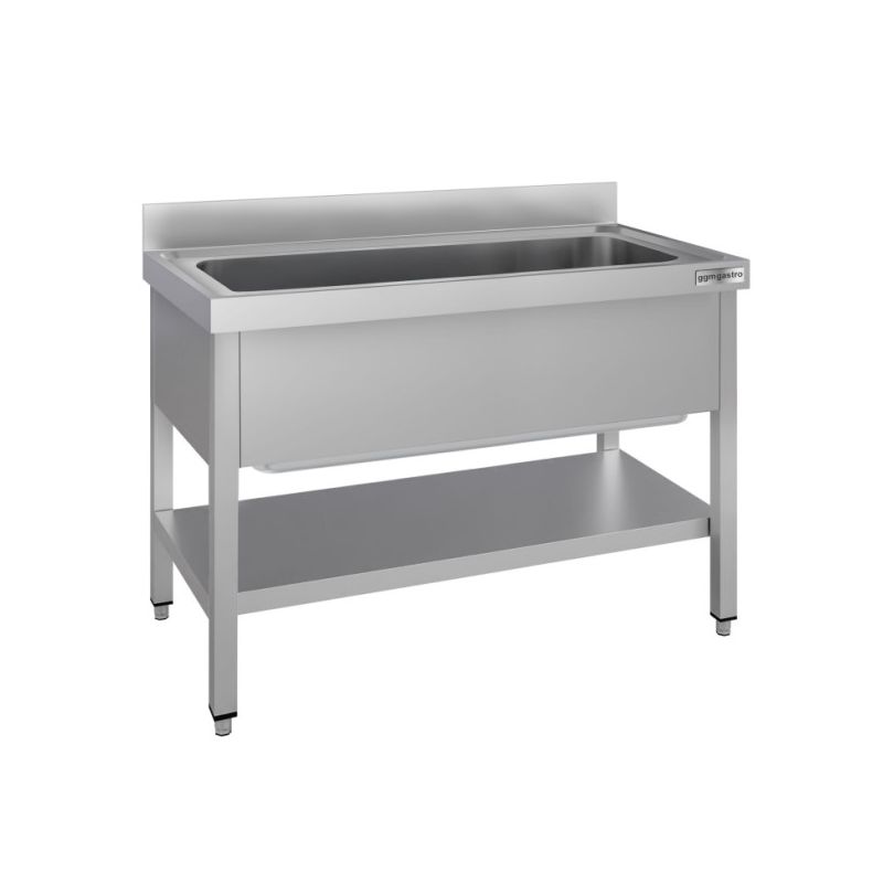 Évier pour casseroles ECO - 1200x700 mm - avec fond et 1 bac Évier pour casseroles ECO - 1200x700 mm - avec fond et 1 bac