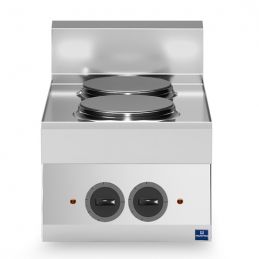 Plan de cuisson électrique avec 2 plaques - 400x650x300 mm