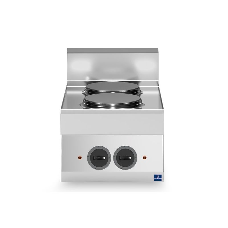 Plan de cuisson électrique avec 2 plaques - 400x650x300 mm Plan de cuisson électrique avec 2 plaques - 400x650x300 mm