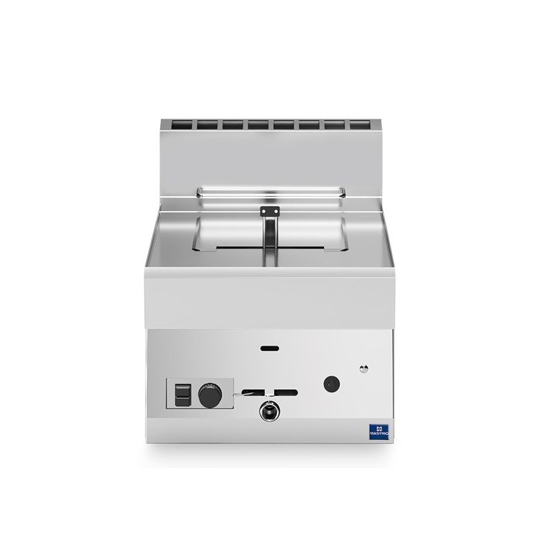 Friteuse professionnelle gaz de table avec une capacité de 8 litres - 400x650x300 mm Friteuse professionnelle gaz de table avec une capacité de 8 litres - 400x650x300 mm