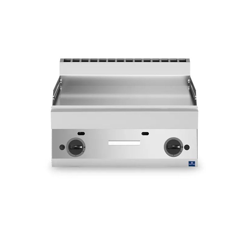 Plaque à snacker de table au gaz avec plaque lisse - 696x520 mm Plaque à snacker de table au gaz avec plaque lisse - 696x520 mm