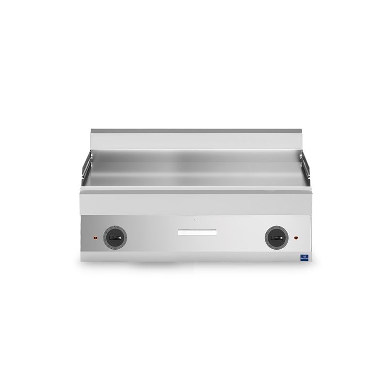 Plaque à snacker électrique de table avec plaque chromée lisse - 996x520 mm Plaque à snacker électrique de table avec plaque chromée lisse - 996x520 mm