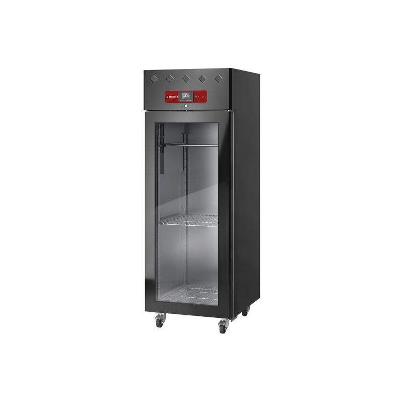 Armoire de maturation dry aging pour viande 600 Lit. ventilée, 1 porte vitrée, 20xGN 2/1 BLACK Armoire de maturation dry aging pour viande 600 Lit. ventilée, 1 porte vitrée, 20xGN 2/1 BLACK
