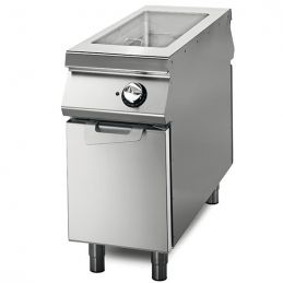 Sauteuse multifonction sur coffre avec portes, capacité 13 litres
