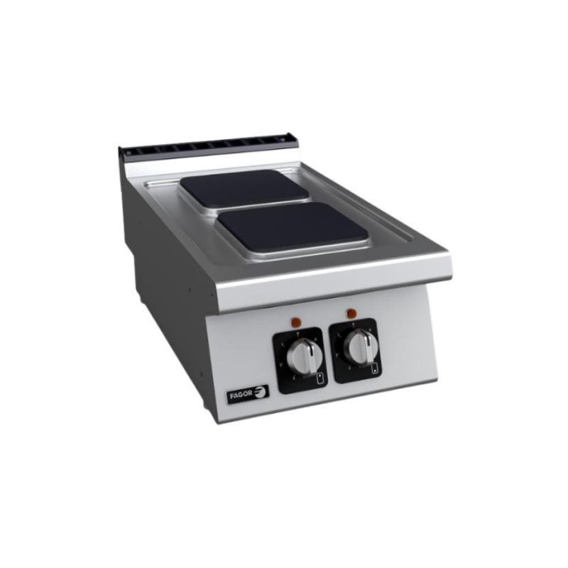 Fourneau électrique Fagor avec 2 plaques carrées Fourneau électrique Fagor avec 2 plaques carrées