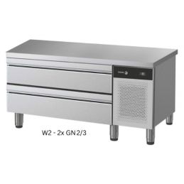 Meuble support réfrigéré avec tiroirs 2x GN4/3 Fagor CCP7-2G W2