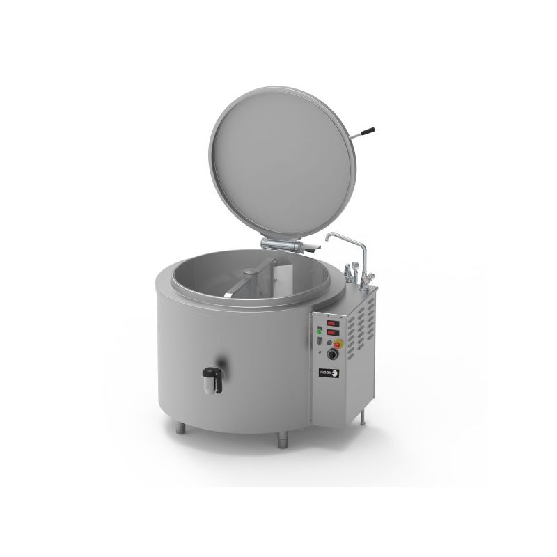 Marmite cylindrique fixe électrique avec mélangeur à chauffage indirect, Fagor MCIE-200 M