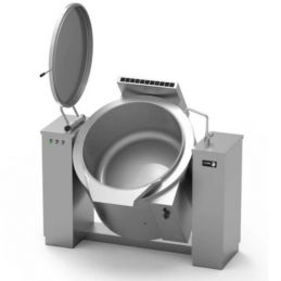 Marmite cylindrique basculante à vapeur à chauffage indirect