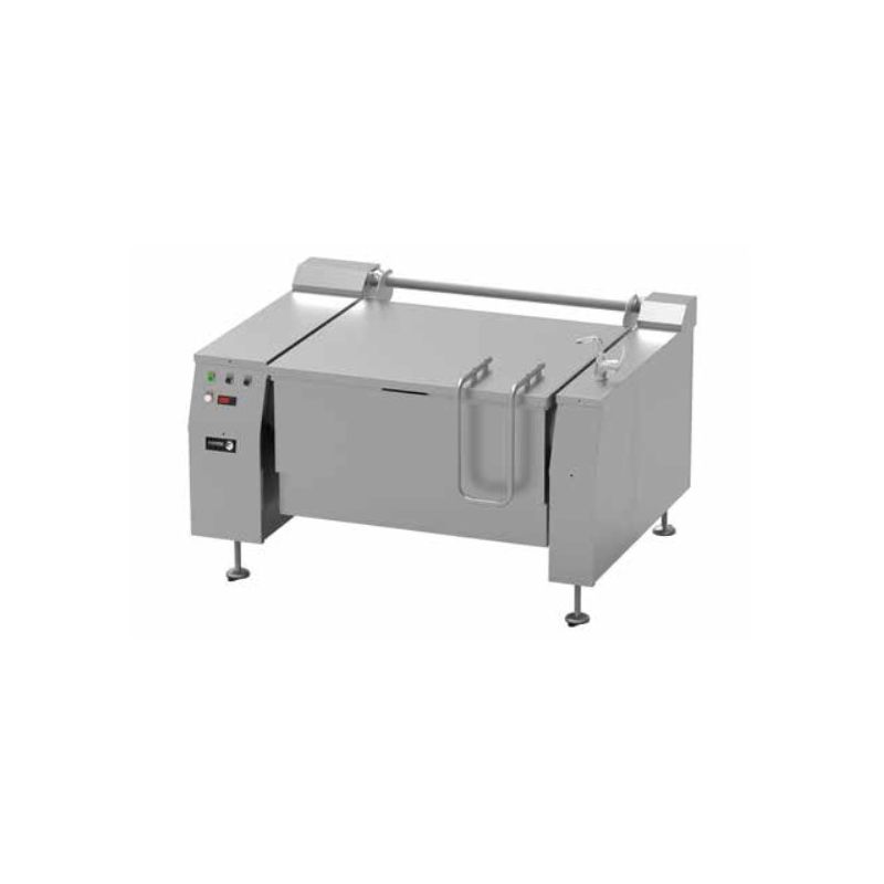 Marmite basculante automatique sur châssis à gaz à chauffage direct