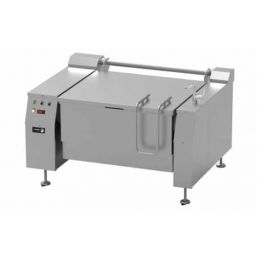 Marmite basculante automatique sur châssis à gaz à chauffage direct