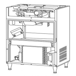 Machine à glaçons cube IM-65PE autonome - bac intégré