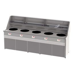 FRITEUSE GAZ - TYPE SANTANA - 5 CUVES RONDES