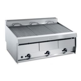 Grill à gaz professionnel manuel - 3 zones de cuisson