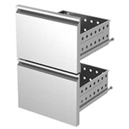 Kit bloc tiroirs (2/5+3/5) inox x KBR…