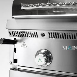 Barbecue en pierre volcanique – Grille en acier inoxydable – Bras-Grill - MAINHO