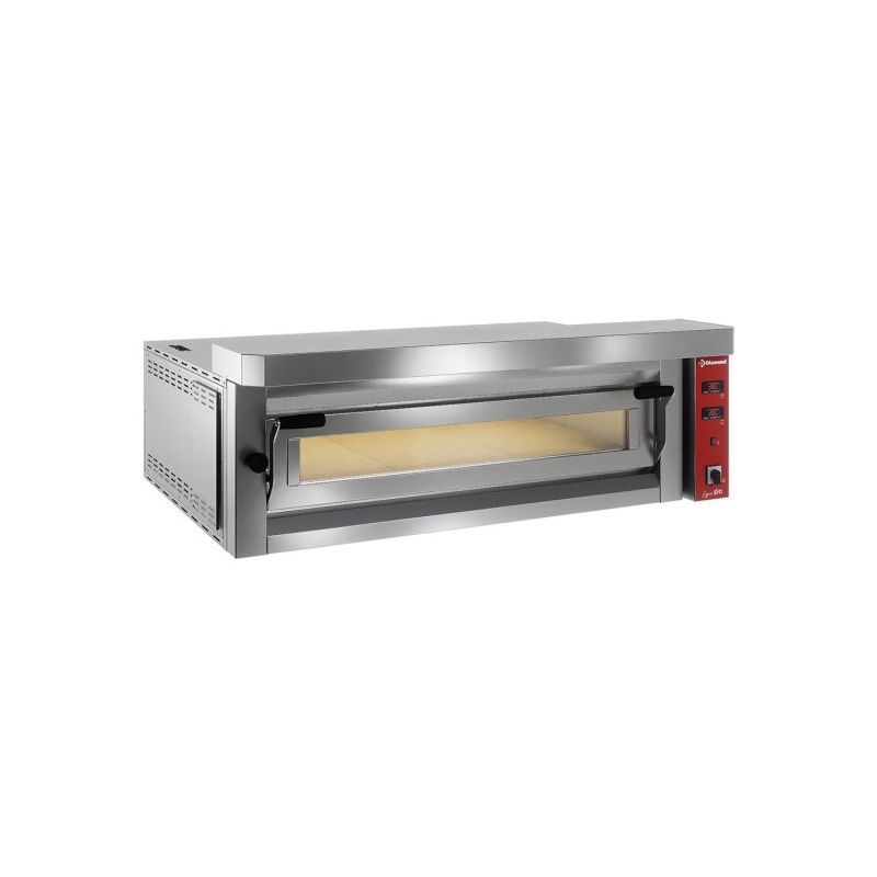 Four électrique à pizzas "extra large", 6 pizzas 350mm - FULL pierre réfractaire