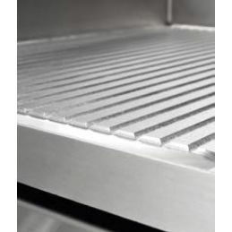 Plancha gaz Novo Snack Semi Rainurée NSRR-80 - MAINHO